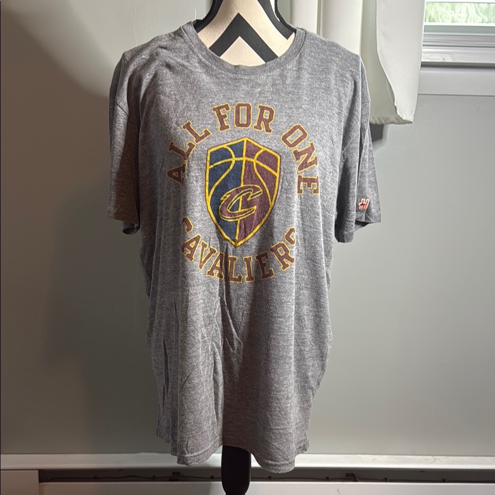 HOMAGE Gray “All For One” Cleveland Cavaliers Graphic T-Shirt